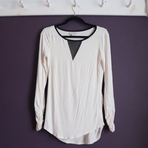 White and Black Bisou Bisou top